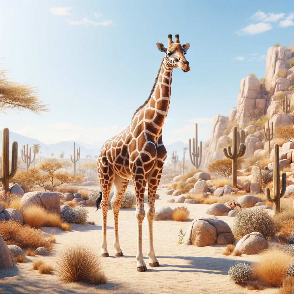 A giraffe at The Living Desert Zoo & Gardens
