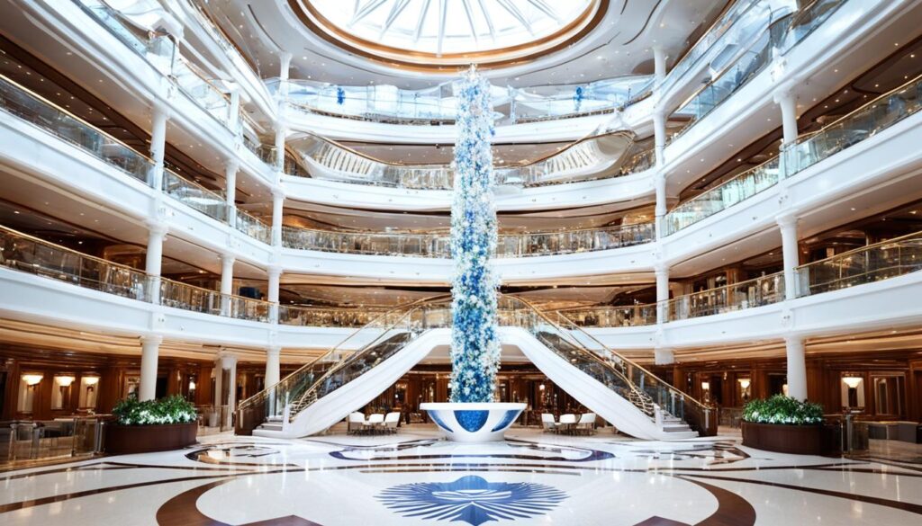 Grand Atrium onboard Princess Cruises