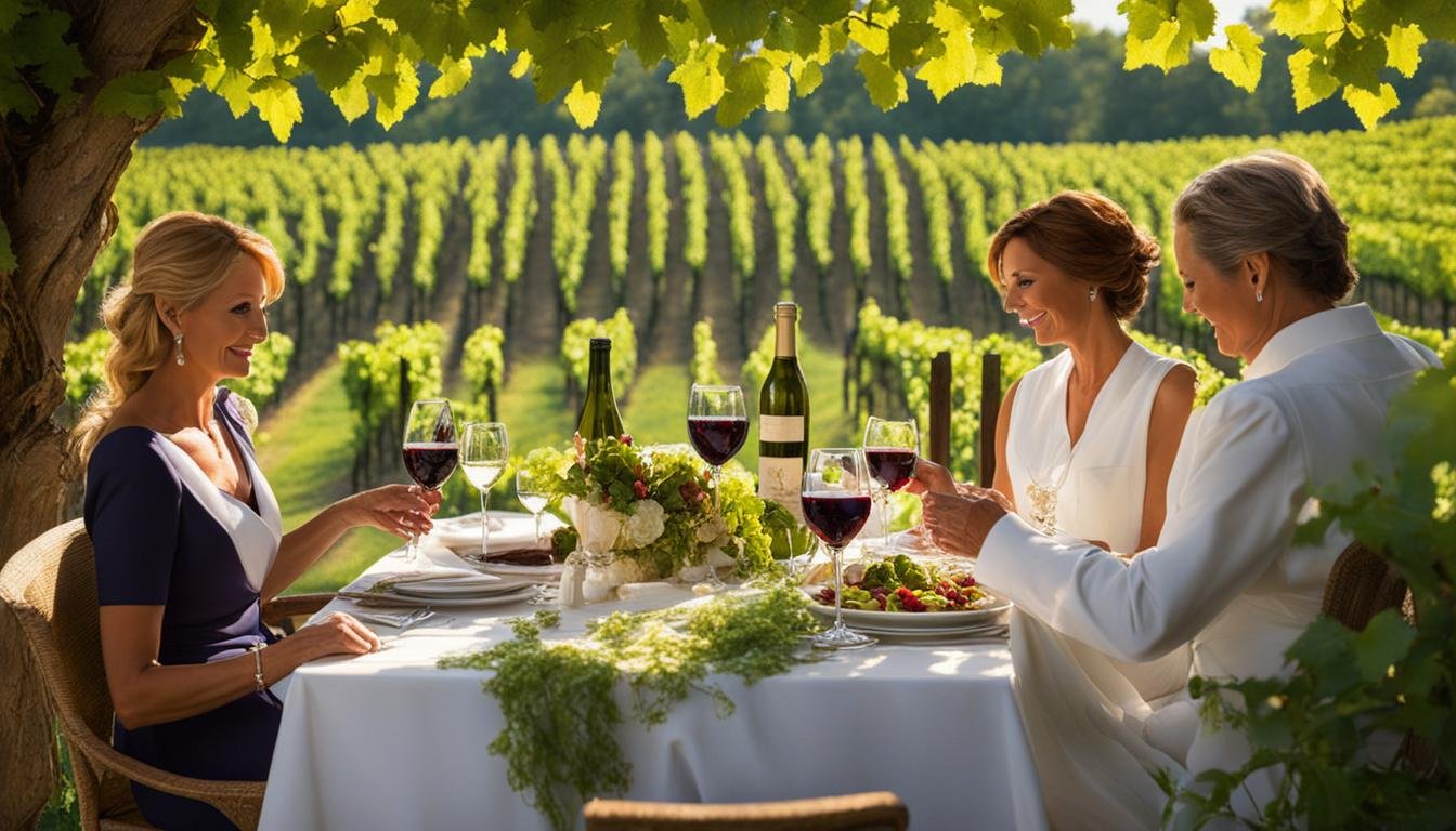 Kathy Fields' Leisurely Lunch Among the Vines with Family