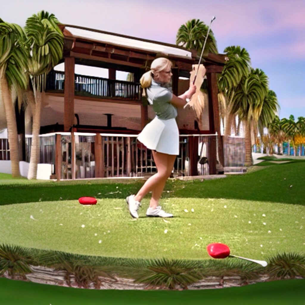 Kathy Fields golfing in San Diego