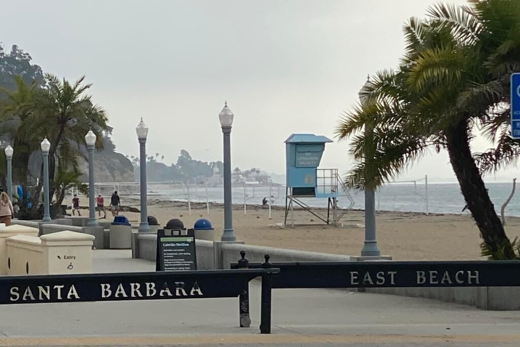 Lifeguard Hut on the Santa Barbara Beach