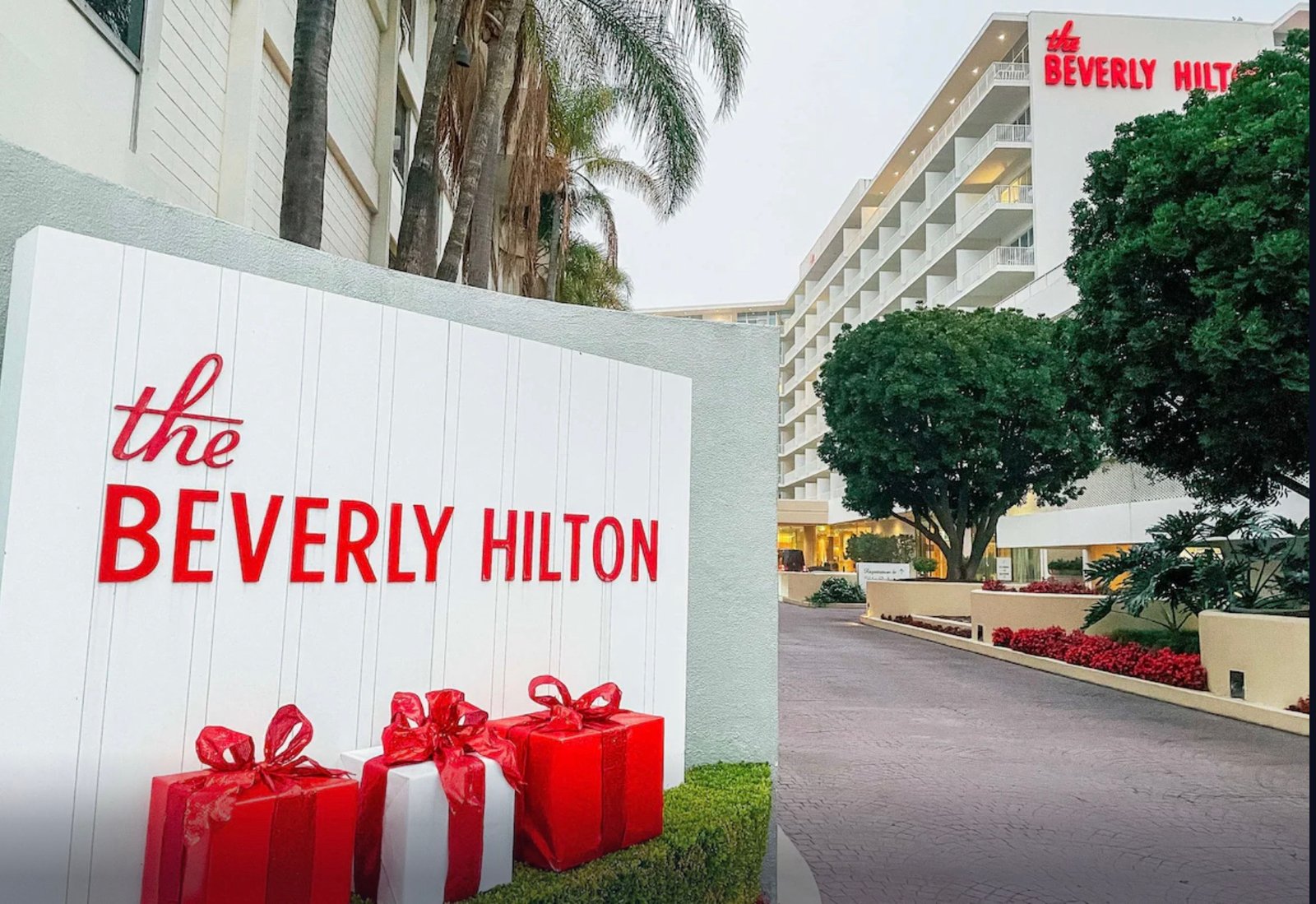 The Iconic Beverly Hilton Entrance