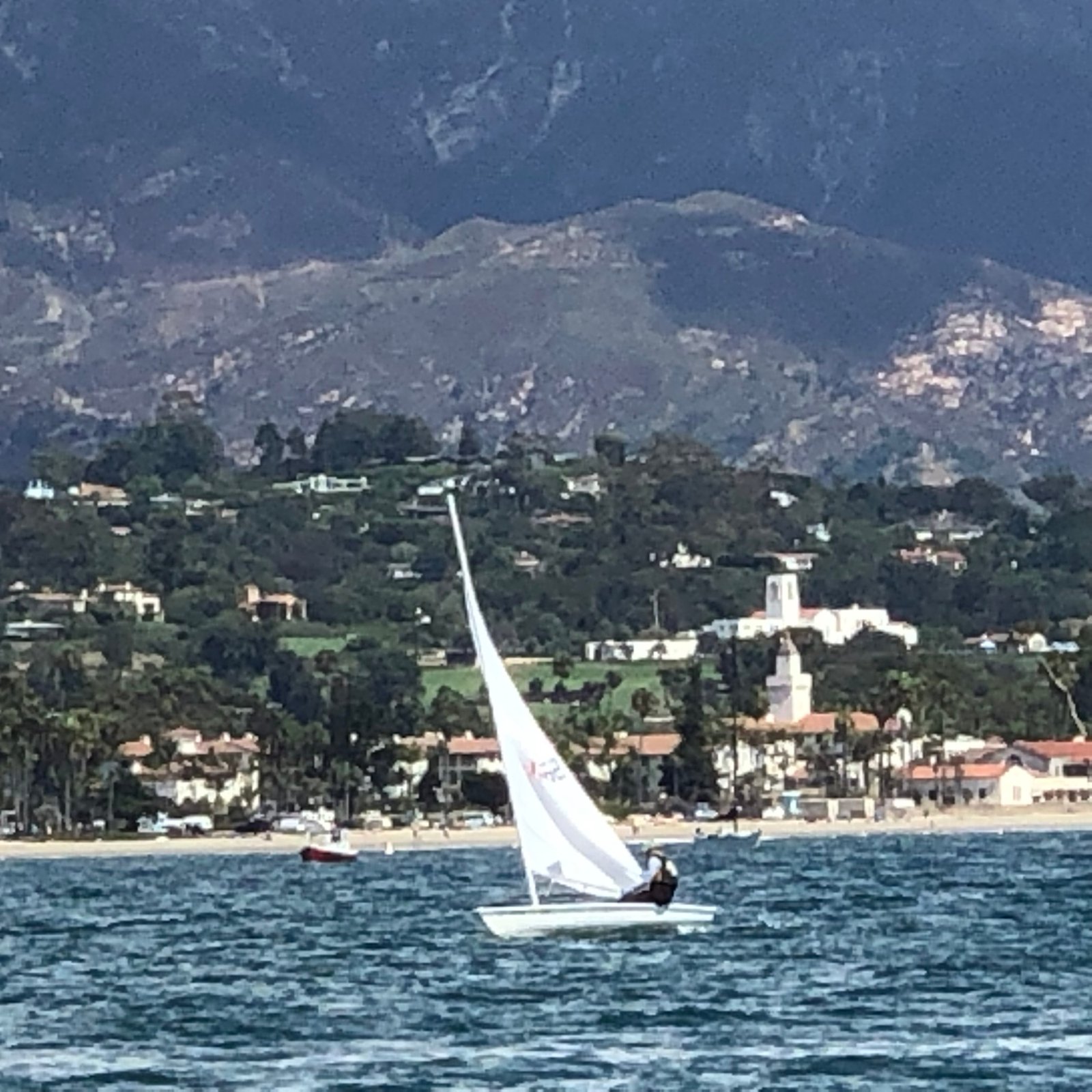 View of Santa Barbara from the harbor