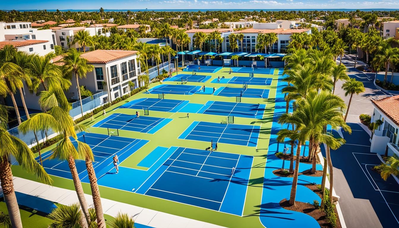 pickleball court layout