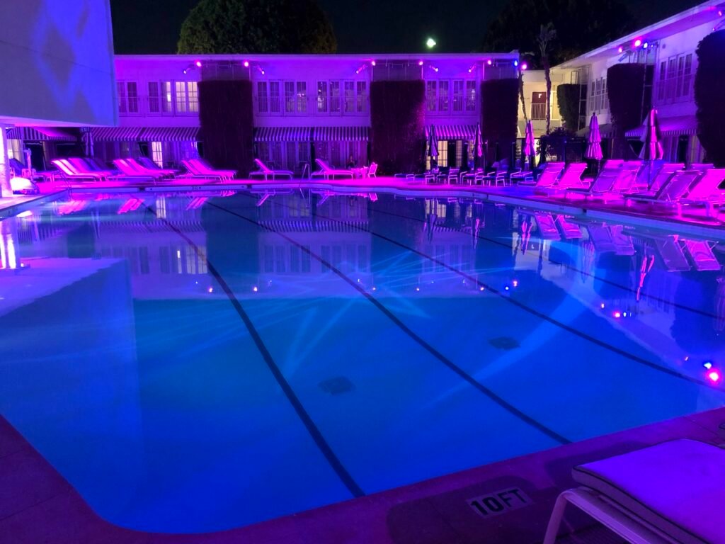 Classic Esther Williams Pool at the Beverly Hilton