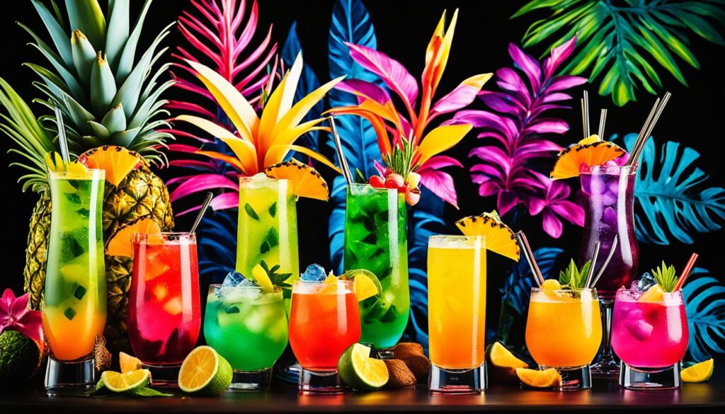 Hawaiian cocktails