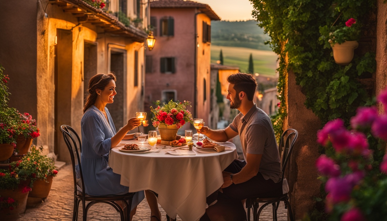 Romantic gelato evenings in Tuscany