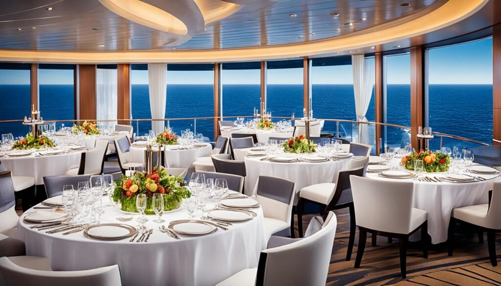 Celebrity Cruises gourmet dining