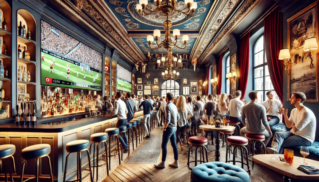 A Chic sports bar in Paris,