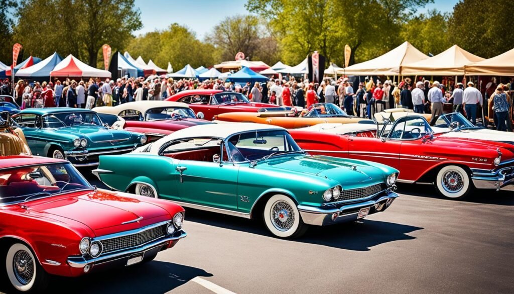 Vintage car show experience