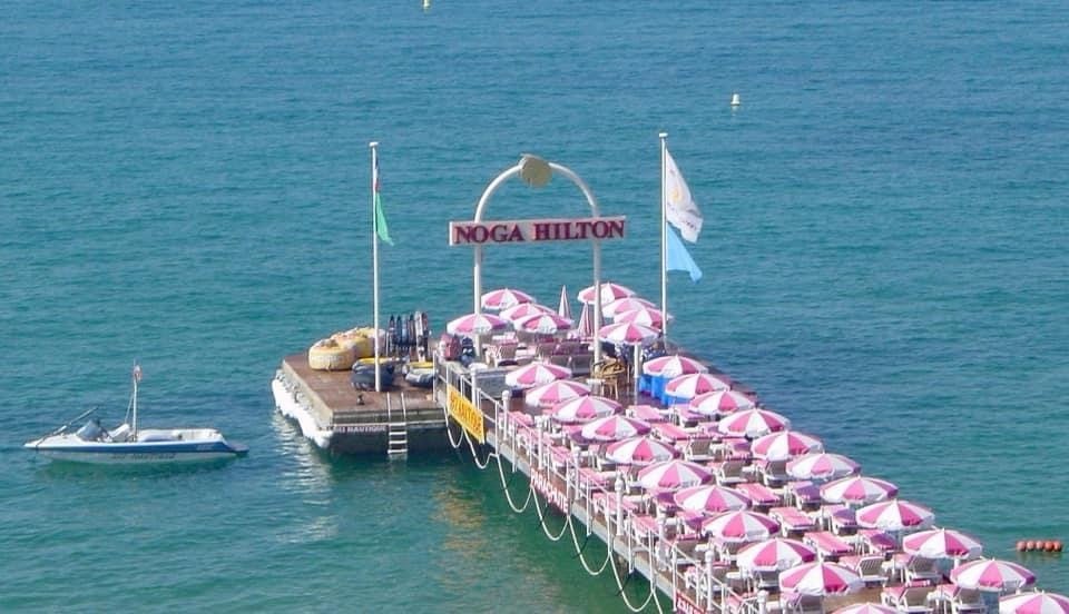 The dock from the Noga Hilton in 2002