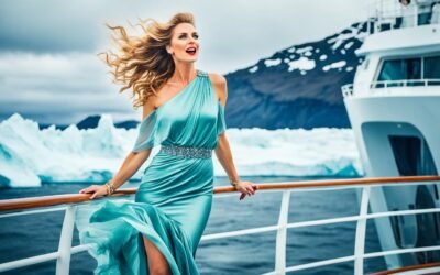 Elegance on the High Seas: Kathy Fields’ in High Heels Fashionable Transatlantic Journey to Iceland Aboard Princess Cruises Majestic for Gen G