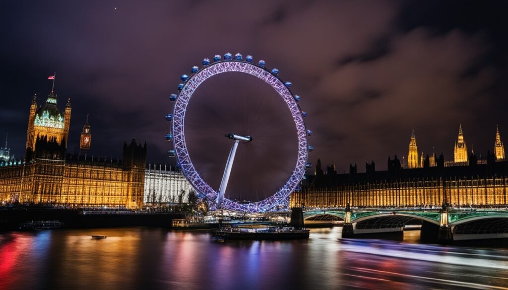 The London Eye at night